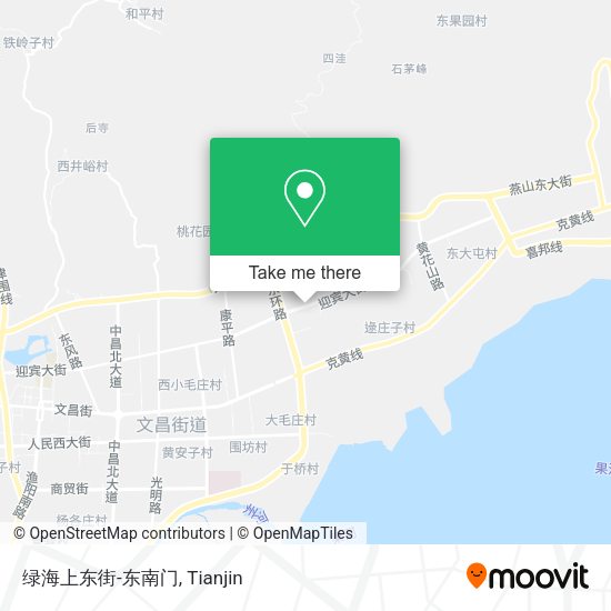 绿海上东街-东南门 map