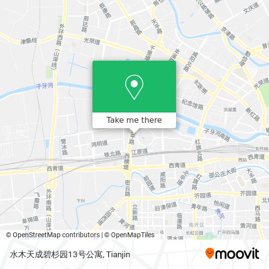 水木天成碧杉园13号公寓 map