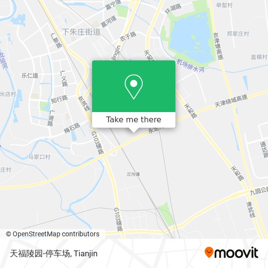 天福陵园-停车场 map