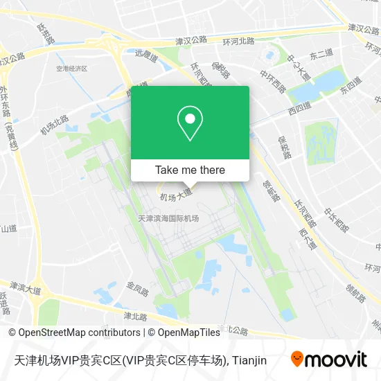天津机场VIP贵宾C区(VIP贵宾C区停车场) map