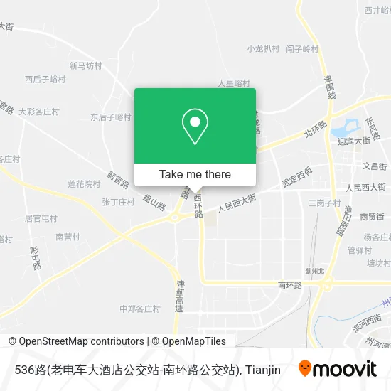 536路(老电车大酒店公交站-南环路公交站) map