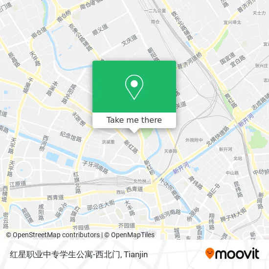 红星职业中专学生公寓-西北门 map
