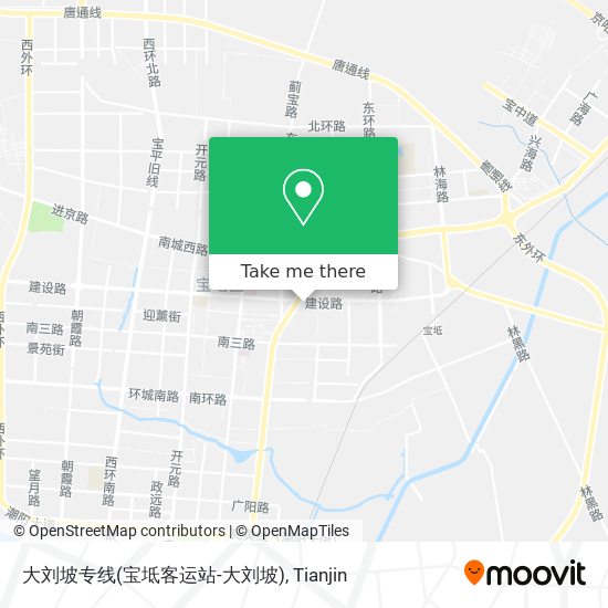 大刘坡专线(宝坻客运站-大刘坡) map