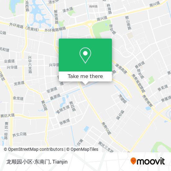龙顺园小区-东南门 map