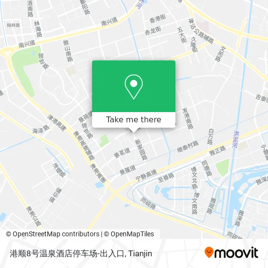 港顺8号温泉酒店停车场-出入口 map