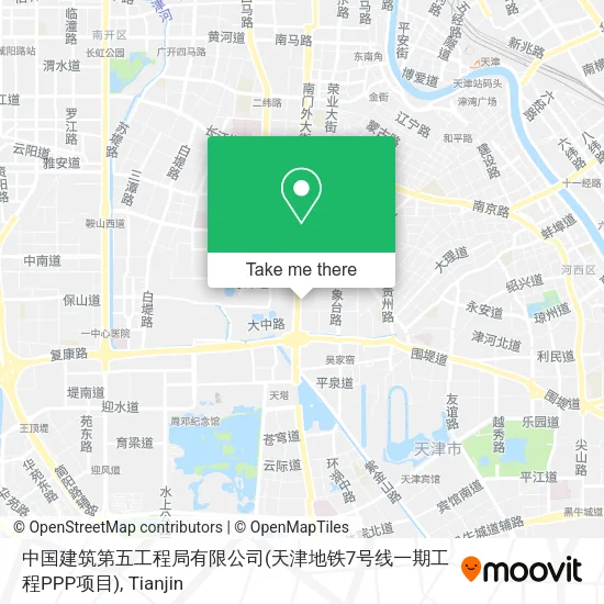 中国建筑第五工程局有限公司(天津地铁7号线一期工程PPP项目) map