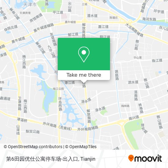 第6田园优仕公寓停车场-出入口 map
