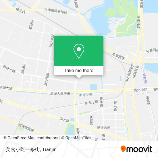 美食小吃一条街 map