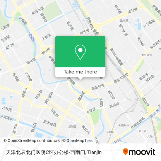 天津北辰北门医院C区办公楼-西南门 map