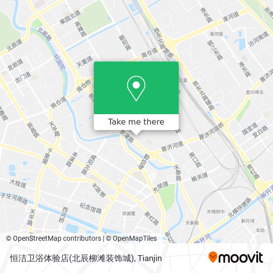 恒洁卫浴体验店(北辰柳滩装饰城) map