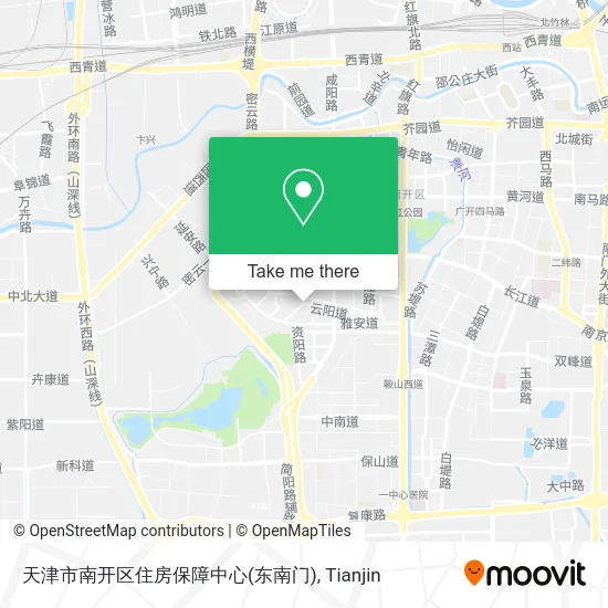 天津市南开区住房保障中心(东南门) map