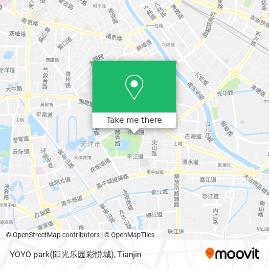 YOYO park(阳光乐园彩悦城) map