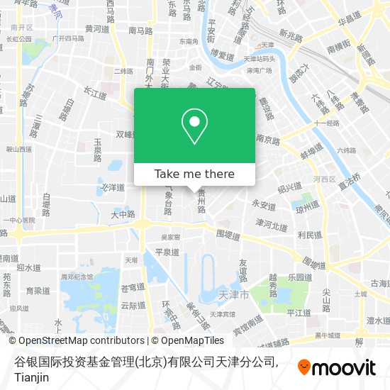 谷银国际投资基金管理(北京)有限公司天津分公司 map