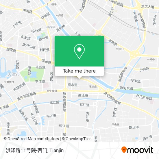 洪泽路11号院-西门 map