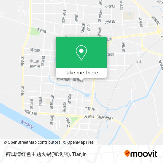 醉城情红色主题火锅(宝坻店) map