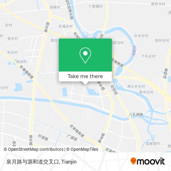 泉月路与源和道交叉口 map