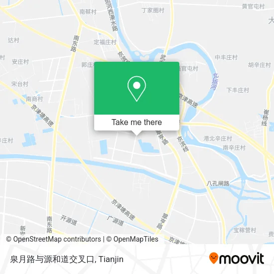 泉月路与源和道交叉口 map