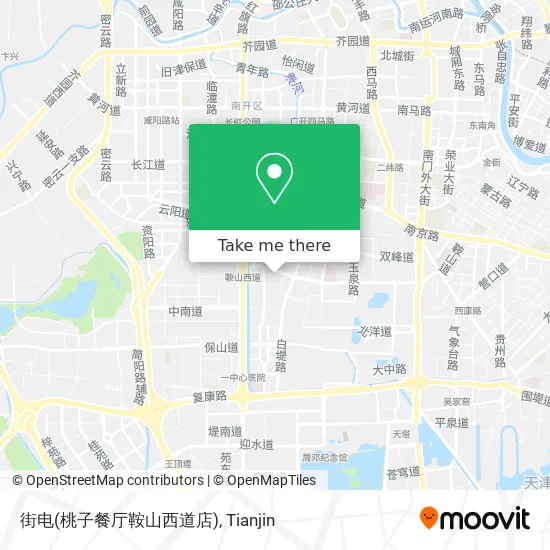 街电(桃子餐厅鞍山西道店) map