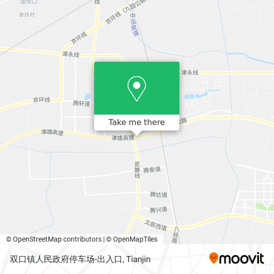 双口镇人民政府停车场-出入口 map
