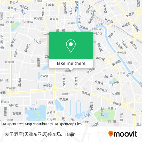 桔子酒店(天津东亚店)停车场 map
