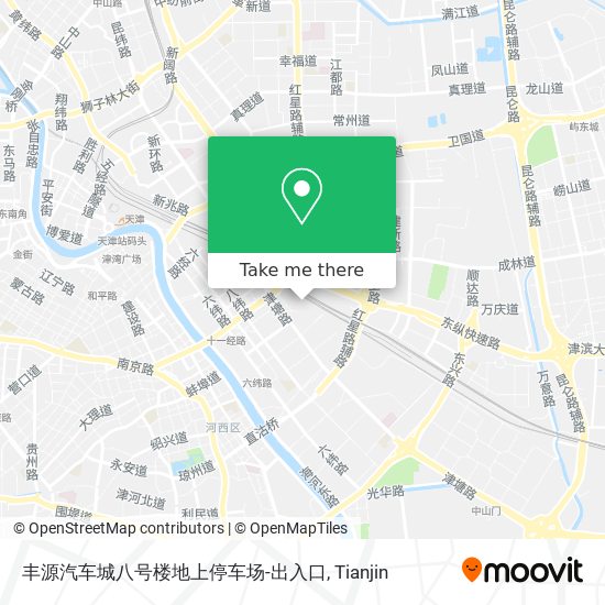 丰源汽车城八号楼地上停车场-出入口 map