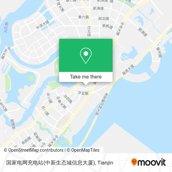 国家电网充电站(中新生态城信息大厦) map