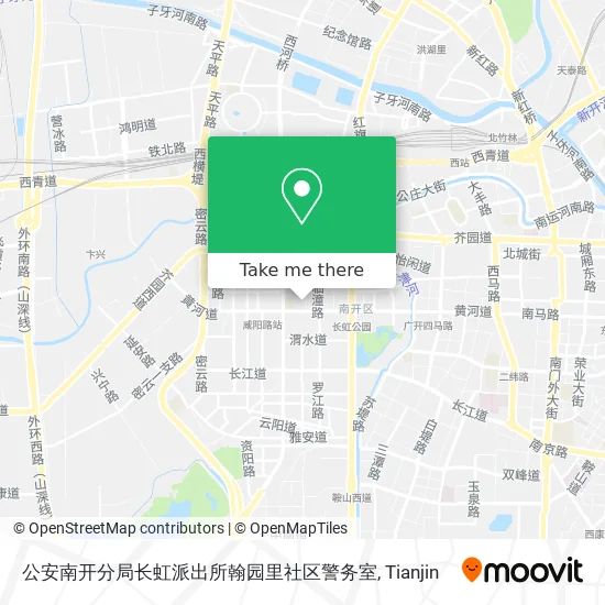 公安南开分局长虹派出所翰园里社区警务室 map