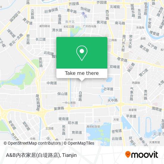 A&B内衣家居(白堤路店) map