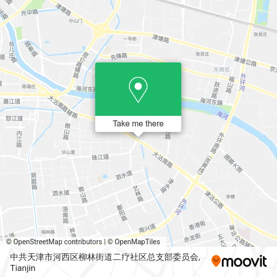 中共天津市河西区柳林街道二疗社区总支部委员会 map