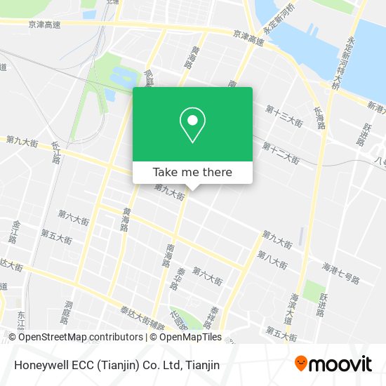 Honeywell ECC (Tianjin) Co. Ltd map