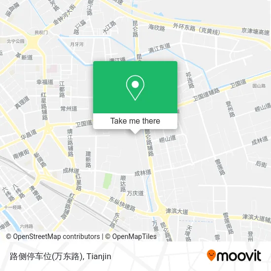 路侧停车位(万东路) map