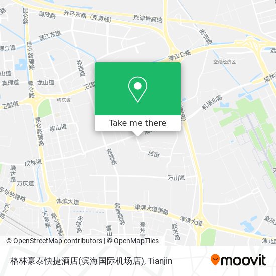格林豪泰快捷酒店(滨海国际机场店) map