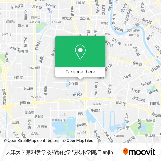 天津大学第24教学楼药物化学与技术学院 map