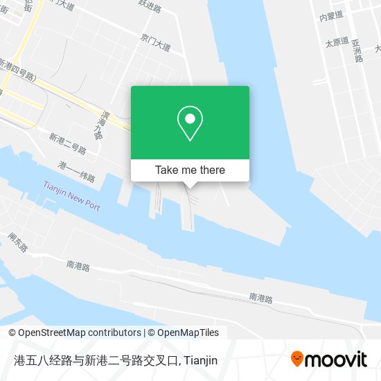 港五八经路与新港二号路交叉口 map