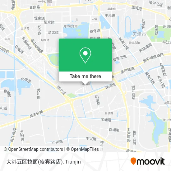 大港五区拉面(凌宾路店) map
