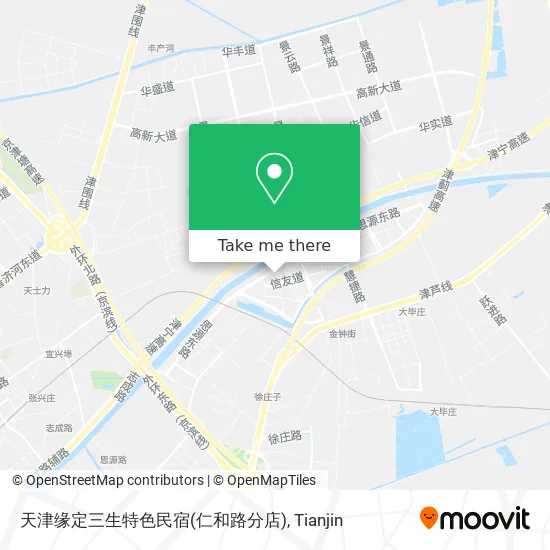 天津缘定三生特色民宿(仁和路分店) map