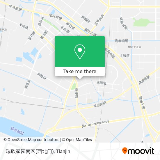 瑞欣家园南区(西北门) map