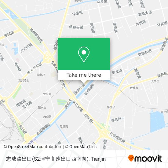 志成路出口(S2津宁高速出口西南向) map