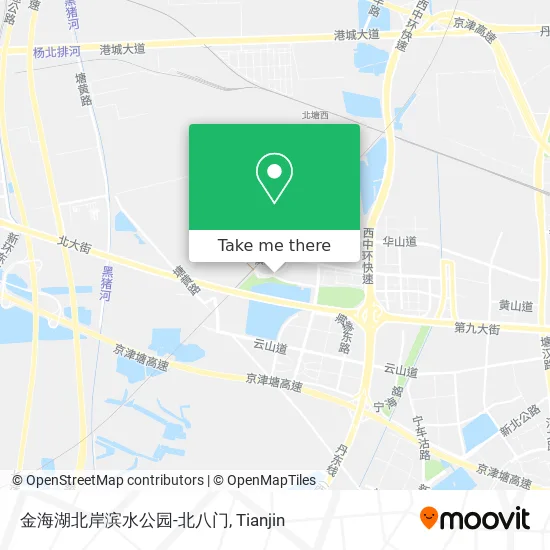 金海湖北岸滨水公园-北八门 map
