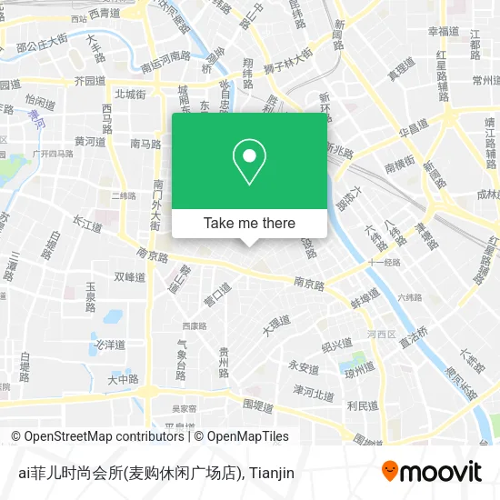 ai菲儿时尚会所(麦购休闲广场店) map
