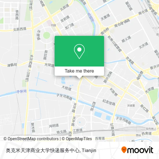 奥克米天津商业大学快递服务中心 map