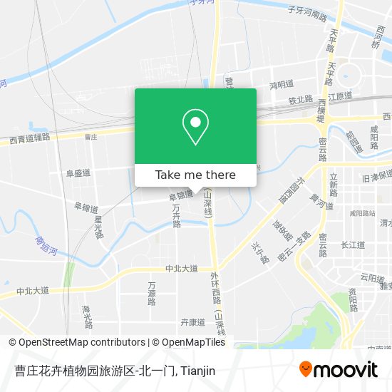 曹庄花卉植物园旅游区-北一门 map