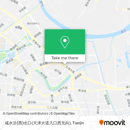 咸水沽(西)出口(天津大道入口西北向) map