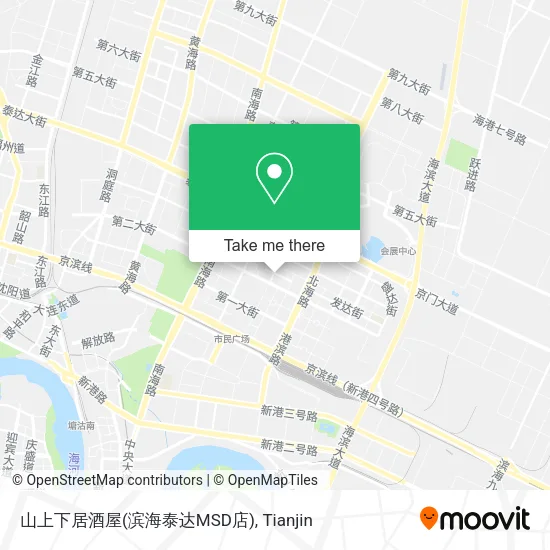 山上下居酒屋(滨海泰达MSD店) map