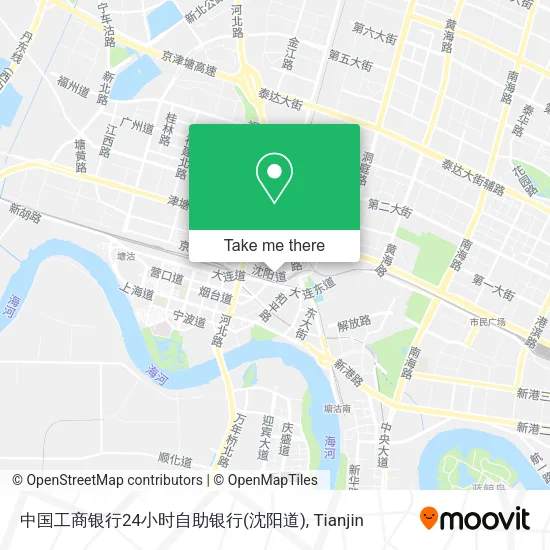 中国工商银行24小时自助银行(沈阳道) map