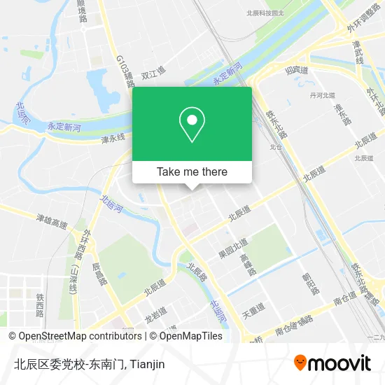 北辰区委党校-东南门 map