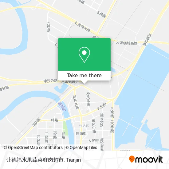 让德福水果蔬菜鲜肉超市 map