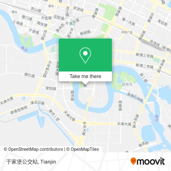 于家堡公交站 map