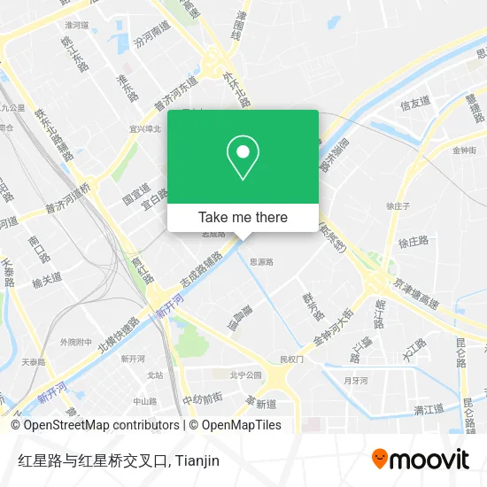 红星路与红星桥交叉口 map