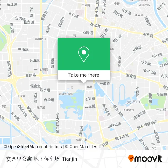 赏园里公寓-地下停车场 map